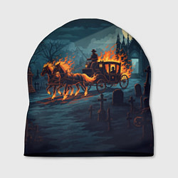 Шапка Призраки в горящей конной повозке, цвет: 3D-принт