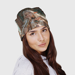 Шапка Беловолосая королева эльфов на троне, цвет: 3D-принт — фото 2