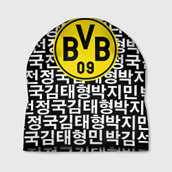 Шапка Borussia японские символы паттерн