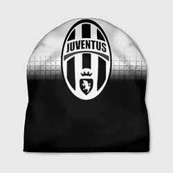 Шапка Juventus черно белая геометрия