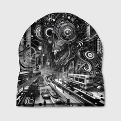 Шапка Cyber urban skull - ai art fantasy, цвет: 3D-принт