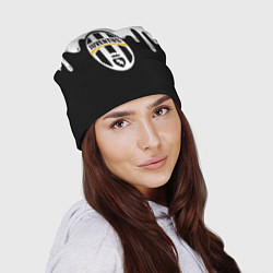 Шапка Juventus капли красок, цвет: 3D-принт — фото 2