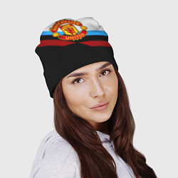 Шапка Манчестер Юнайтед геометрия спорт, цвет: 3D-принт — фото 2