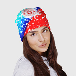 Шапка Манчестер Юнайтед неон, цвет: 3D-принт — фото 2