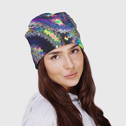 Шапка Абстракция переливы, цвет: 3D-принт — фото 2