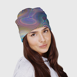 Шапка Абстрактная рябь, цвет: 3D-принт — фото 2