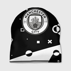 Шапка Манчестер сити геометрия блэк, цвет: 3D-принт