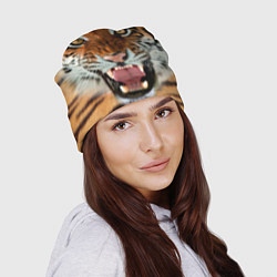 Шапка Взгляд тигра, цвет: 3D-принт — фото 2