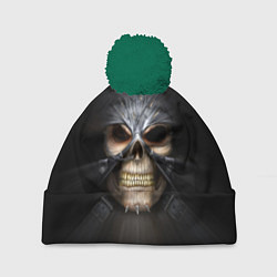 Шапка с помпоном Скелет в маске, цвет: 3D-зеленый