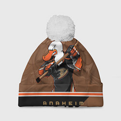 Шапка с помпоном Anaheim Ducks, цвет: 3D-белый