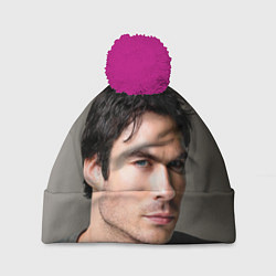 Шапка c помпоном Ian Somerhalder