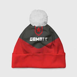 Шапка с помпоном Gambit Gaming Uniform, цвет: 3D-белый