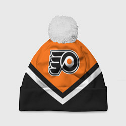 Шапка с помпоном NHL: Philadelphia Flyers, цвет: 3D-белый