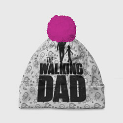 Шапка с помпоном Walking Dad, цвет: 3D-малиновый