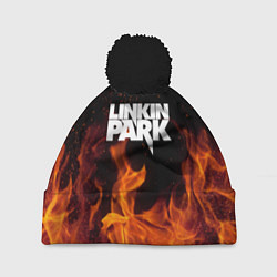 Шапка c помпоном Linkin Park: Hell Flame