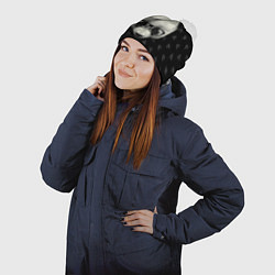 Шапка с помпоном Умная панда, цвет: 3D-белый — фото 2