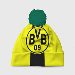 Шапка с помпоном BVB FC: Yellow line, цвет: 3D-зеленый