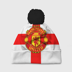 Шапка с помпоном Manchester Utd: England, цвет: 3D-черный