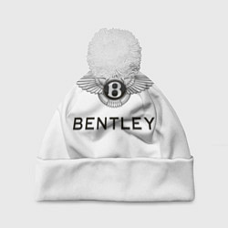Шапка с помпоном Bentley, цвет: 3D-белый