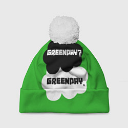 Шапка с помпоном Green Day Clouds, цвет: 3D-белый