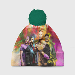 Шапка с помпоном Coldplay, цвет: 3D-зеленый