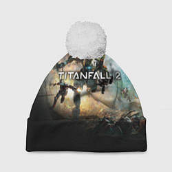 Шапка с помпоном Titanfall Battle, цвет: 3D-белый