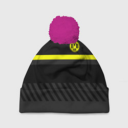 Шапка с помпоном FC Borussia 2018 Original #3, цвет: 3D-малиновый