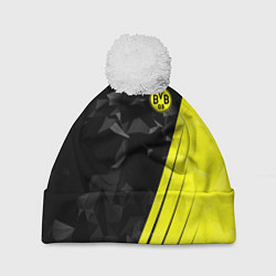 Шапка с помпоном FC Borussia Dortmund: Abstract, цвет: 3D-белый