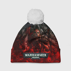 Шапка с помпоном Warhammer 40000: Dawn Of War, цвет: 3D-белый