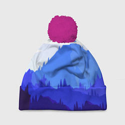 Шапка с помпоном Firewatch: Cold Mountain, цвет: 3D-малиновый