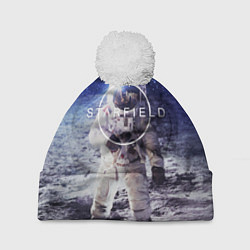 Шапка с помпоном Starfield, цвет: 3D-белый