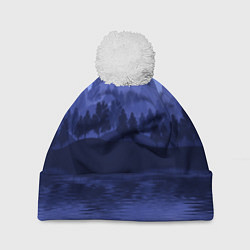 Шапка с помпоном Firewatch Mountains, цвет: 3D-белый