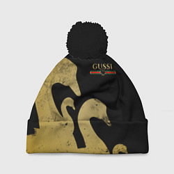 Шапка с помпоном GUSSI: Gold Edition, цвет: 3D-черный