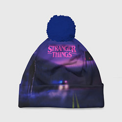 Шапка с помпоном Stranger Things: Neon Road, цвет: 3D-тёмно-синий