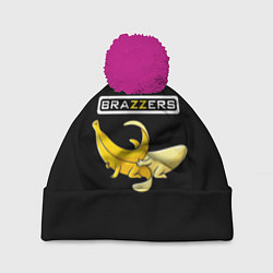 Шапка с помпоном Brazzers: Black Banana, цвет: 3D-малиновый