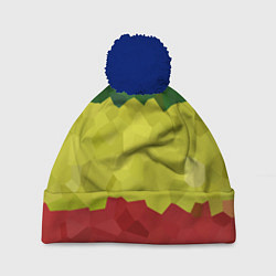 Шапка с помпоном Эфиопия, цвет: 3D-тёмно-синий