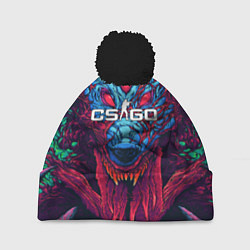 Шапка с помпоном CS:GO Hyper Beast, цвет: 3D-черный