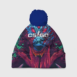 Шапка с помпоном CS:GO Hyper Beast, цвет: 3D-тёмно-синий