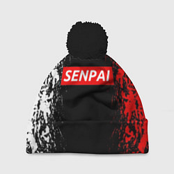 Шапка с помпоном SENPAI, цвет: 3D-черный