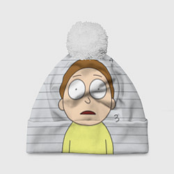 Шапка с помпоном Morty is in Prison, цвет: 3D-белый