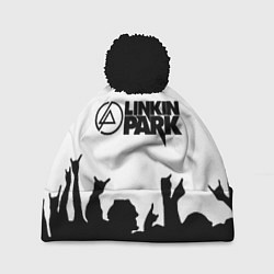 Шапка с помпоном LINKIN PARK, цвет: 3D-черный