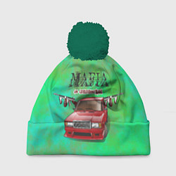 Шапка с помпоном Mafia, цвет: 3D-зеленый