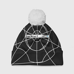 Шапка с помпоном Darknet, цвет: 3D-белый