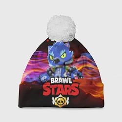 Шапка с помпоном BRAWL STARS CROW, цвет: 3D-белый