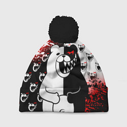 Шапка с помпоном MONOKUMA, цвет: 3D-черный