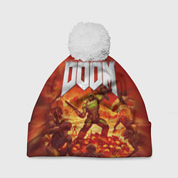 Шапка c помпоном DOOM