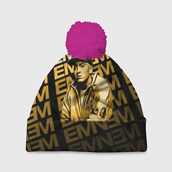 Шапка с помпоном Eminem, цвет: 3D-малиновый