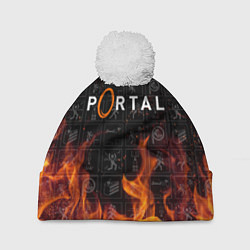 Шапка с помпоном PORTAL, цвет: 3D-белый