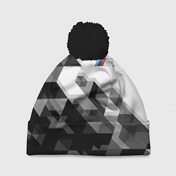 Шапка с помпоном BMW, цвет: 3D-черный