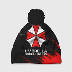 Шапка с помпоном UMBRELLA CORP, цвет: 3D-черный
